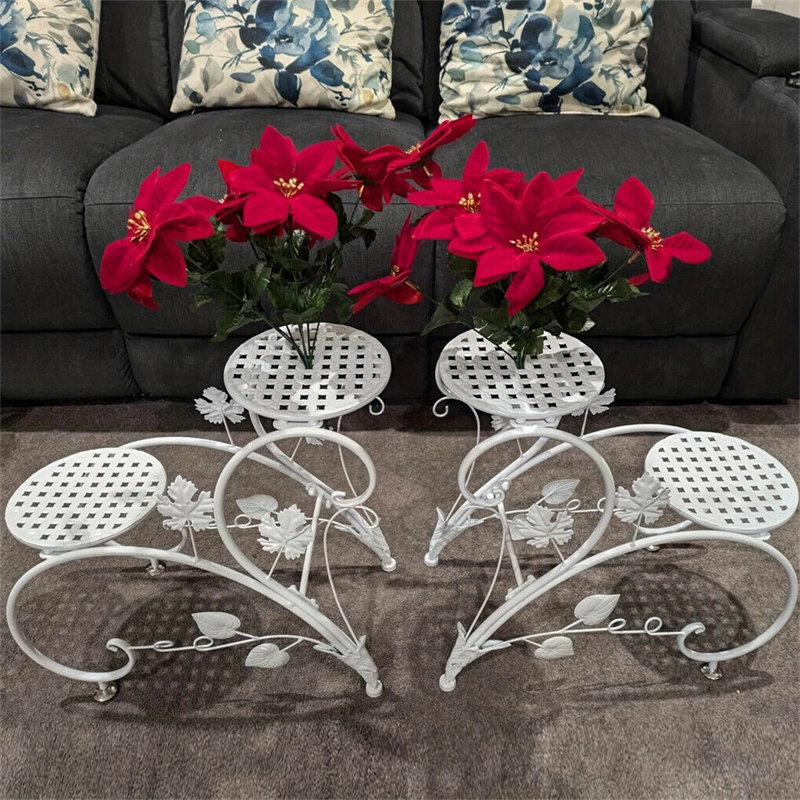 Altamont Plant Stand - Set of 2, White