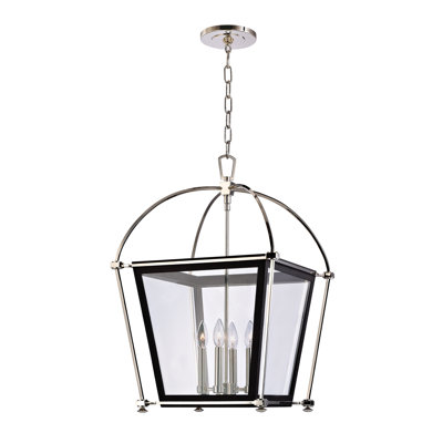 Hollis 4 - Light Lantern Geometric Chandelier