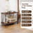 2-Tier Multipurpose Display Rack with Metal Frame