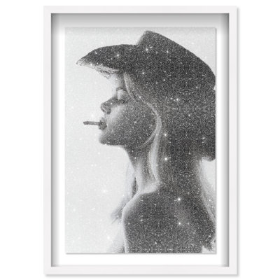 Desert Cowgirl Framed Graphic Art