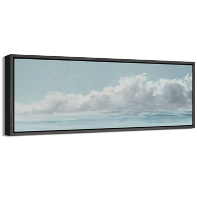 Clouds " Cumulus Skies Expansive Cloudscape Over Calm Sea Modern Art Calm Warm Extra Large Artwork Pictures "