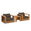 Ensemble de 3 meubles de patio en bois d'acacia Tahoe