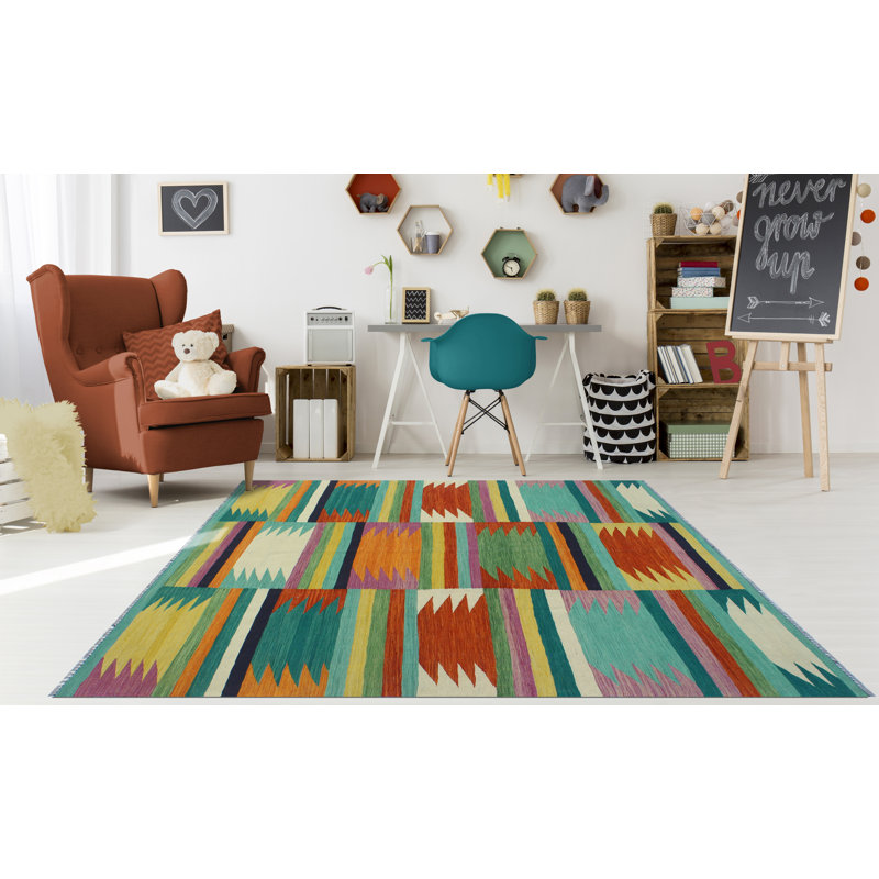 Modern Flatweave Ramiro Red Rug