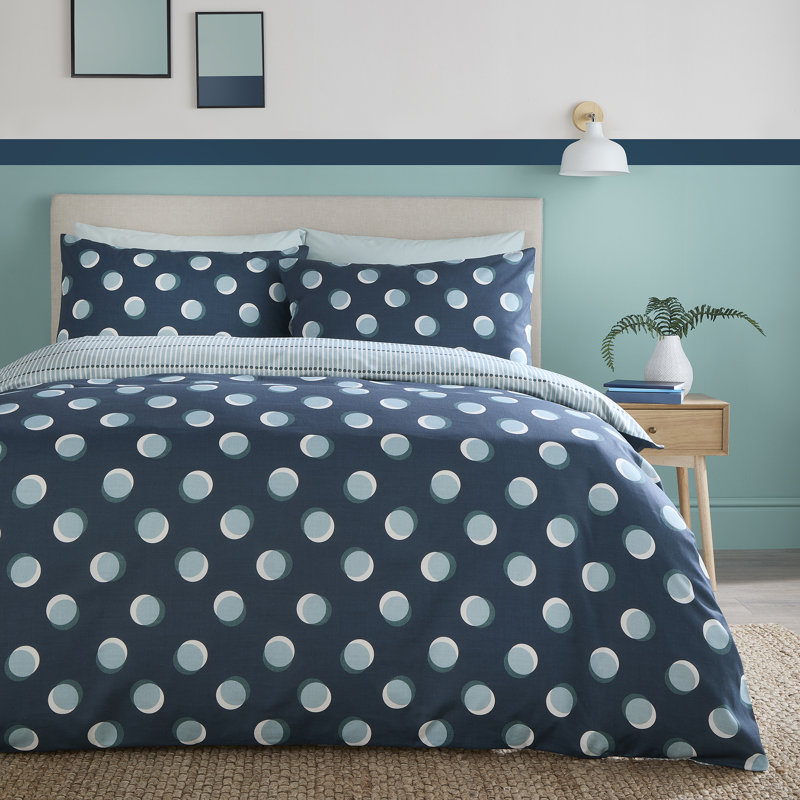 Polka Spot Bedding, Double Bed (200 x 200 cm)