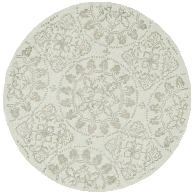 Tapis floral crocheté à la main Chesterfield Martha Stewart, Rond 6 pi