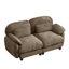 Canapé 2 places Cloud Feel, canapé modulable en tissu chenille doux avec assise profonde, combinaison libre pour un confort optimal dans un salon, appartement ou studio, brun-382398209