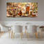 Ensemble de 3 tableaux sur toile représentant une scène de cuisine avec épices et fines herbes-1403651776