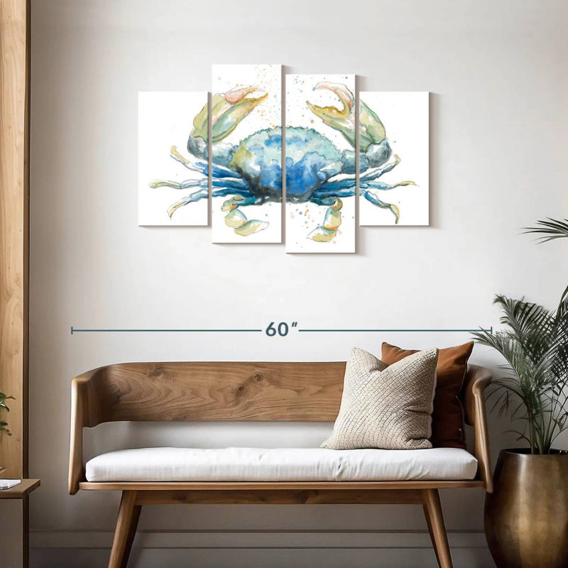 Cangrejo Azul Square, 27" H x 43" W
