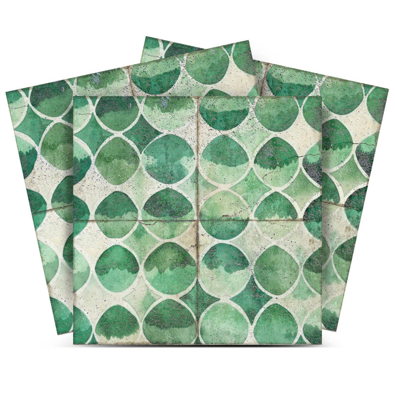 Carreau de mosaïque auto-adhésif en vinyle 4 po x 4 po (ensemble de 24)