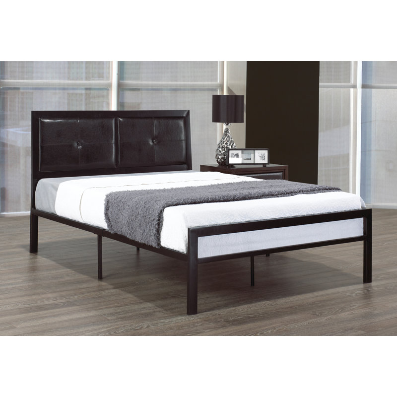 Chittick Vegan Leather Standard Bed, Queen
