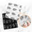 Foldable Aluminum Oil Splatter Guard Plates (White)