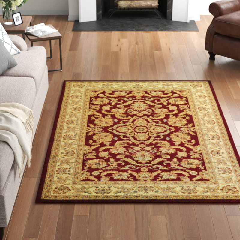 Tapis oriental beige / brique Niles, Rectangle 7 pi 1 po x 10 pi