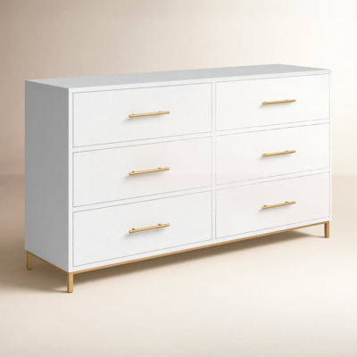 Marino 60" Mahogany Double Dresser