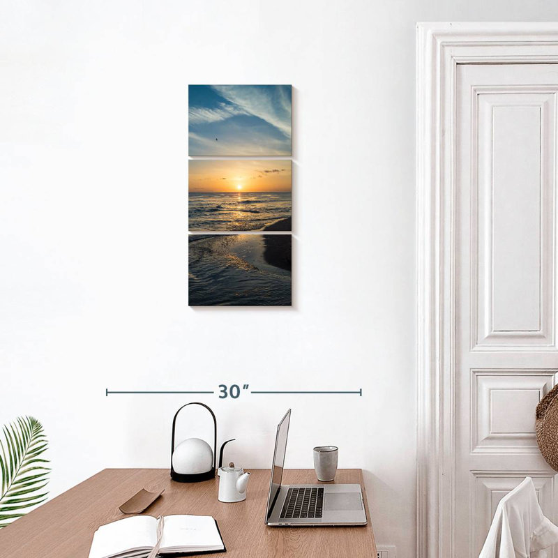 Dominica Hermanson, paysage marin, H 27 po x l 12 po