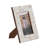 Elegant Rectangular Picture Frame with Flower and Vine Border - Decorative Photo Frame for Entryway Tabletop Display - Ivory & Tan-1746711253