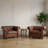 Faux Leather Chesterfield Chair