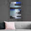 «Black & Blue Bricks II» par Grace Popp, art mural en métal, 16 po x 24 po-101673789