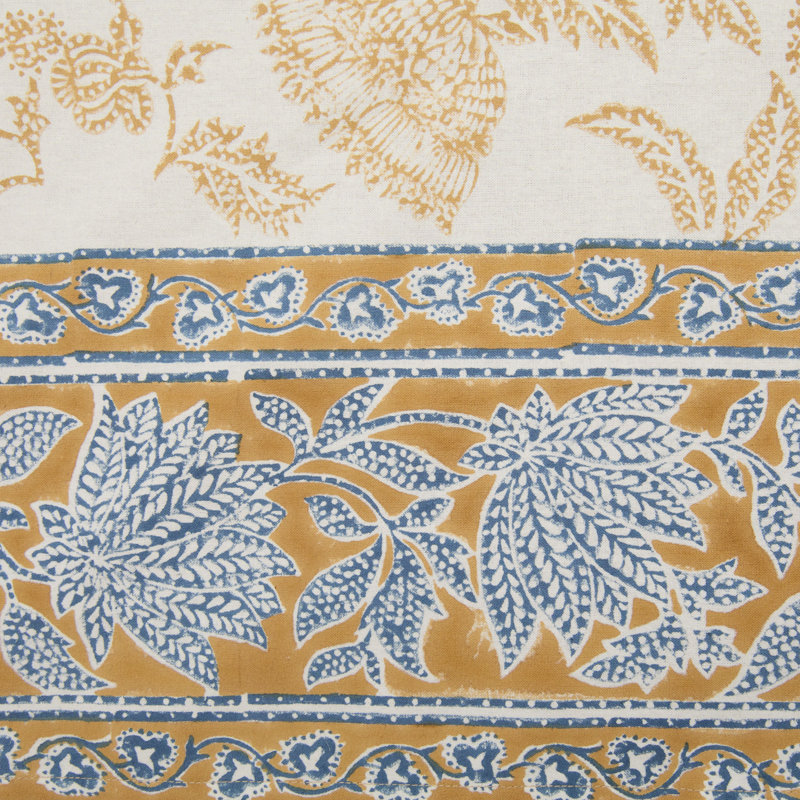 Chloe Handmade Floral Tablecloth, 142" L x 71" W