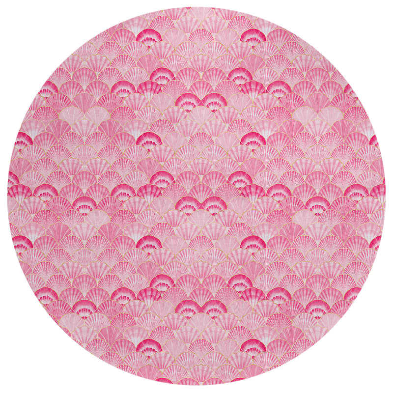 Washable Indoor / Outdoor Rug, Round 8'