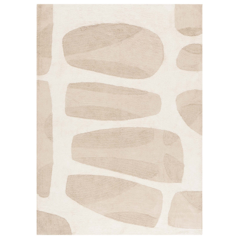 Tapis en coton recyclé touffeté à la main Easy Care, Carré 6 pi