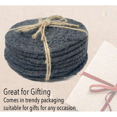 Cotton Round 8 Piece Coaster Set