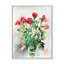 Pastel Summer Roses Vase - Peinture sur toile-80847426-80847417