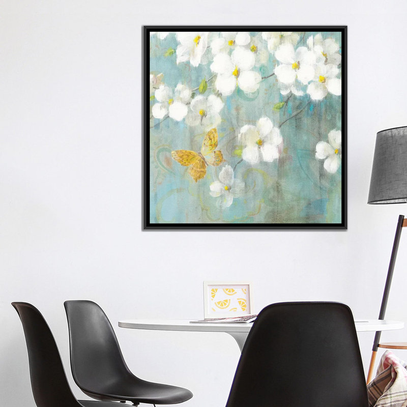 «Spring Dream IV» par Danhui Nai, impression sur toile tendue sur châssis, H 18 po x l 18 po x P 1,5 po, Pas de tapis