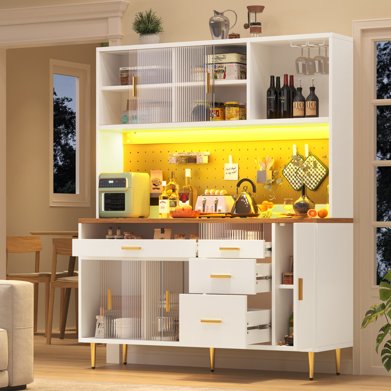 171cm Kitchen Pantry, White