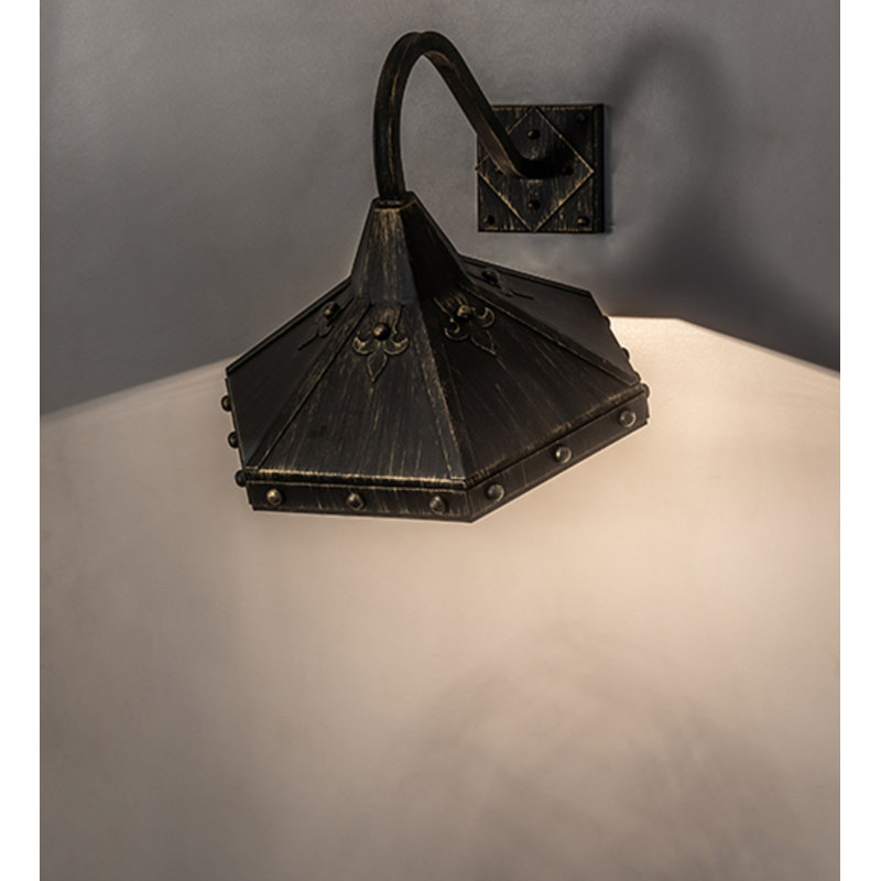 Mystic 1 - Light Armed Sconce, Gold Flemish