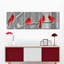 Cardinal Birds - 3 pièces sur toile tendue-92828310
