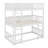 Triple Wood Bunk Bed, With Ladders, Guardrails-730253887