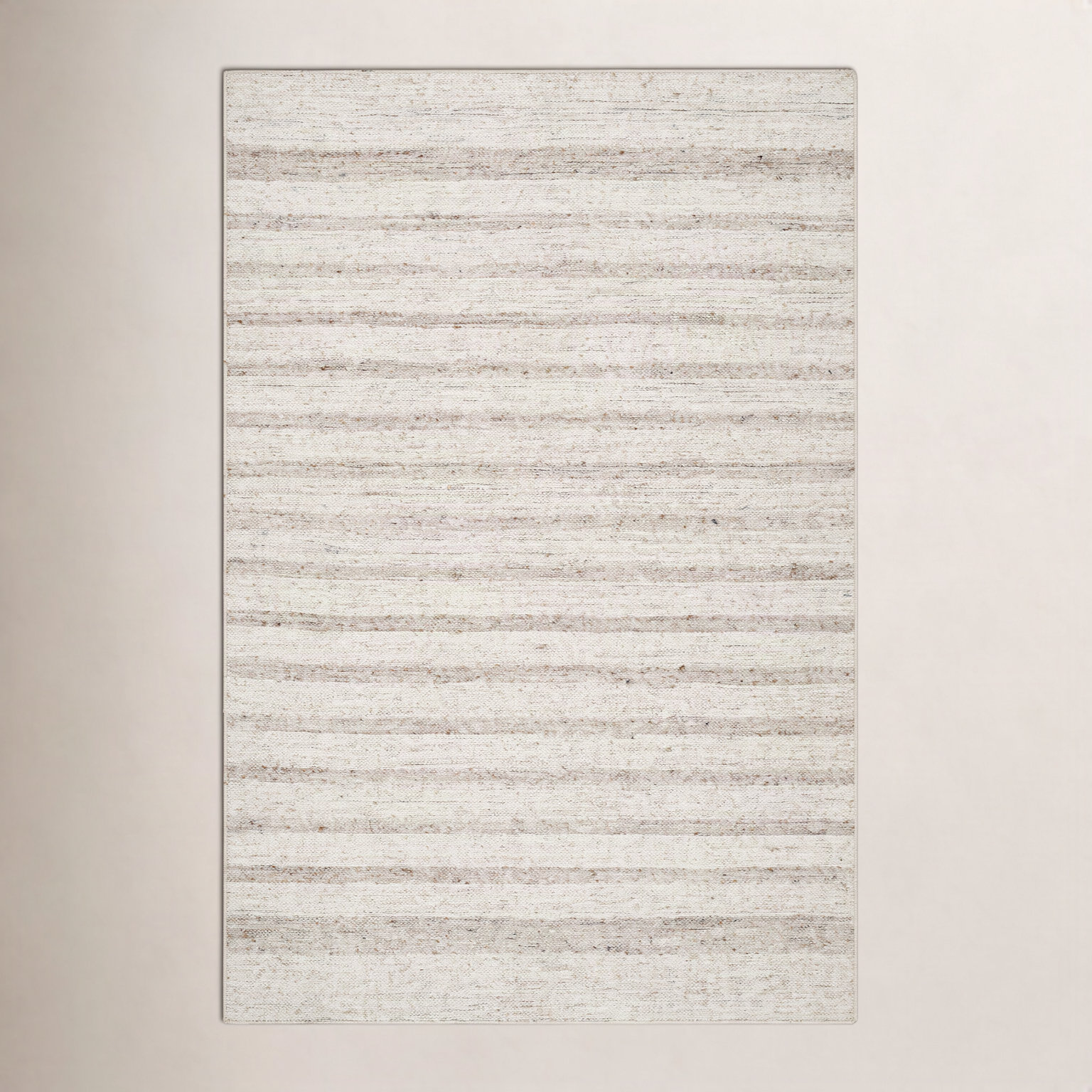 Hand-Tufted Brown Striped Rug, Rectangle 10' x 14'