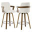 Tabouret de bar et de comptoir pivotant rembourré avec accoudoirs-1113464004-1133355896