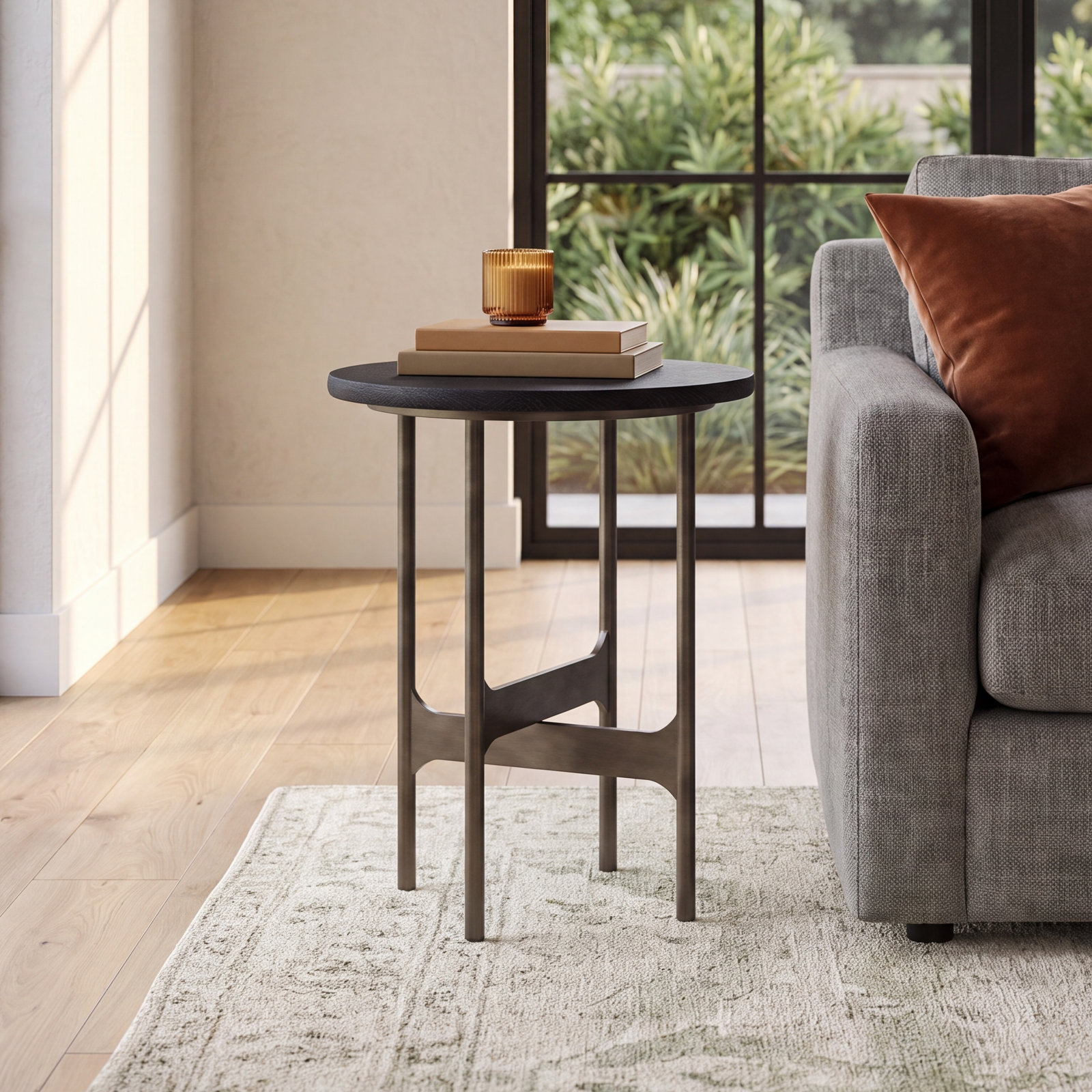 Erminia Solid Wood End Table