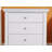 Lausanne White 3 Drawers Nightstand-982162737