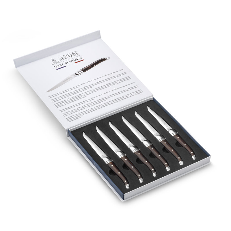 Ensemble de 6 couteaux à steak Laguiole Heritage