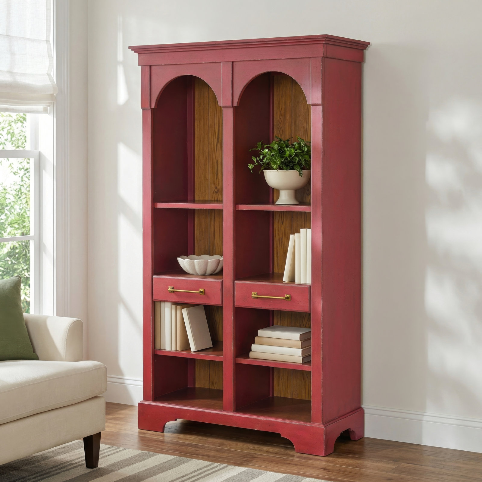 Country Living 42" Oak Bookcase