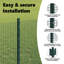 Vidaxl Fence With Posts Steel-116798075-116798069