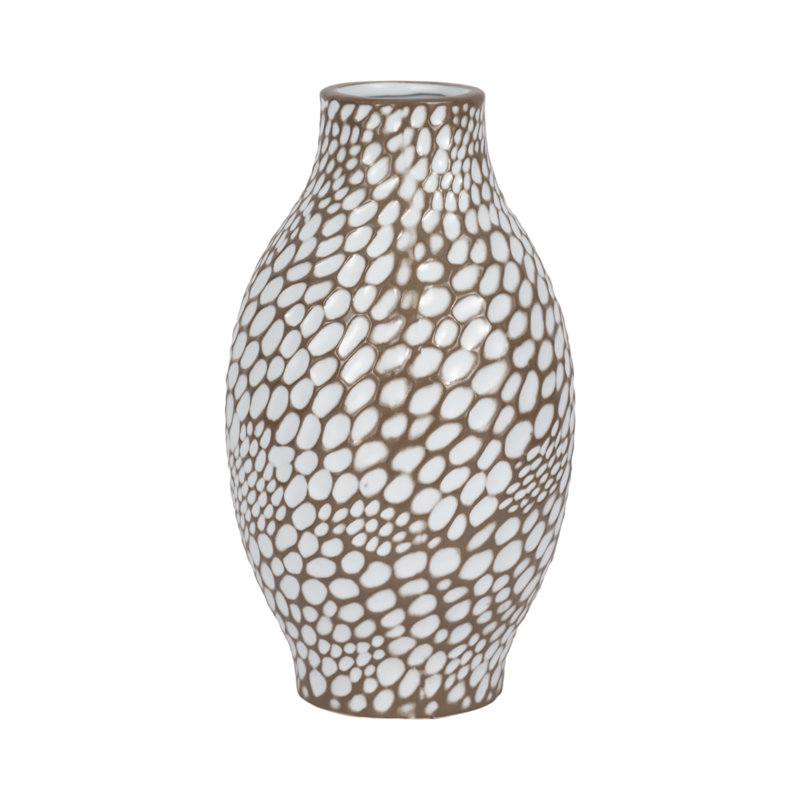 Puteri Handmade Ceramic Table Vase, 14" H x 8" W x 8" D