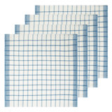 Windowpane Napkins - Blue/Natural - 20" x 20"