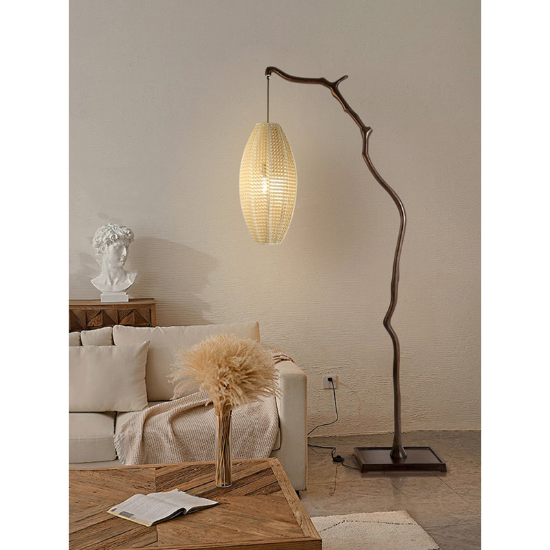 Modern Resin Rattan Weaving Artistic Floor Lamp
