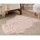 Tapis mongol en acrylique fait à la main de couleur unie 2 pi x 3 pi rose