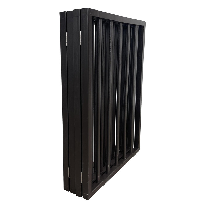 Barrière pour animaux autoportante en bois, Brun
