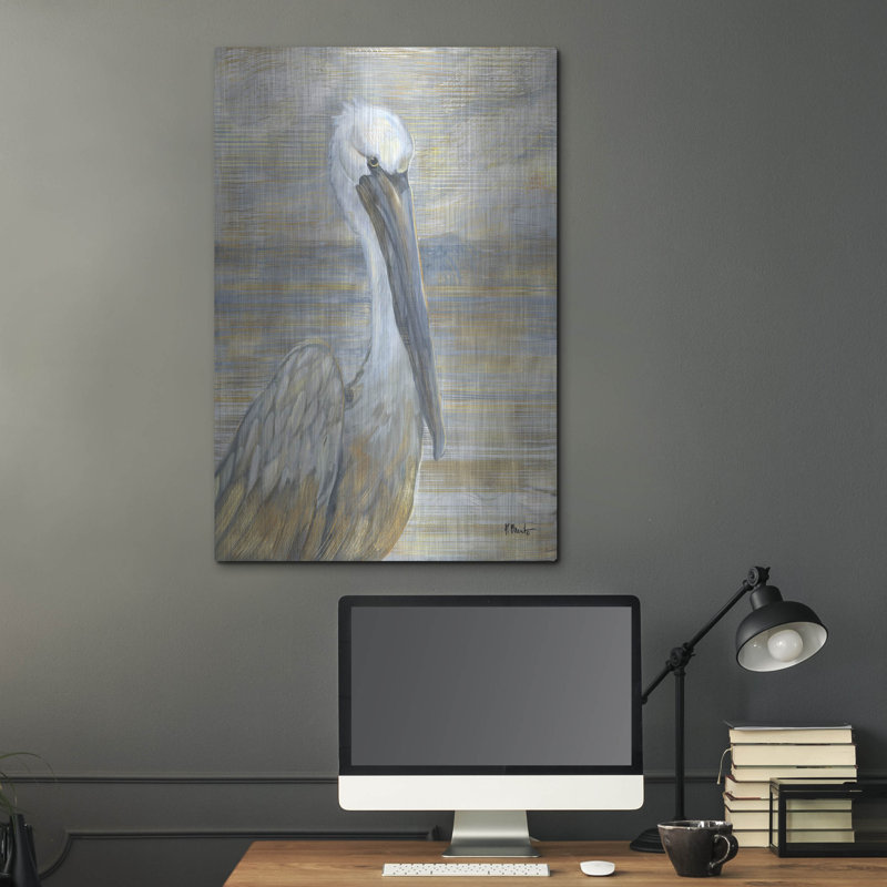 «Golden Salty Pelican» par Paul Brent, H 36 po x l 24 po