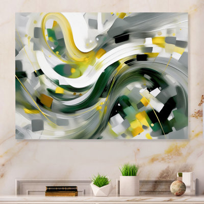 «Dynamic Waveforms I» sur métal
