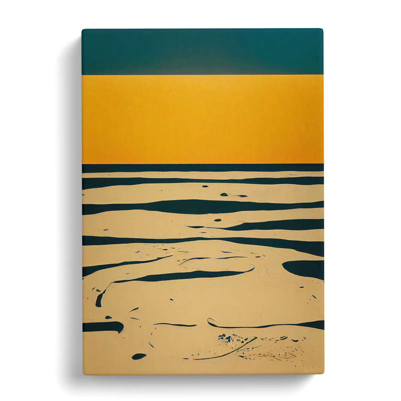 Beach Abstract No.3 - Wrapped Canvas, 60cm H x 40cm W x 3cm D
