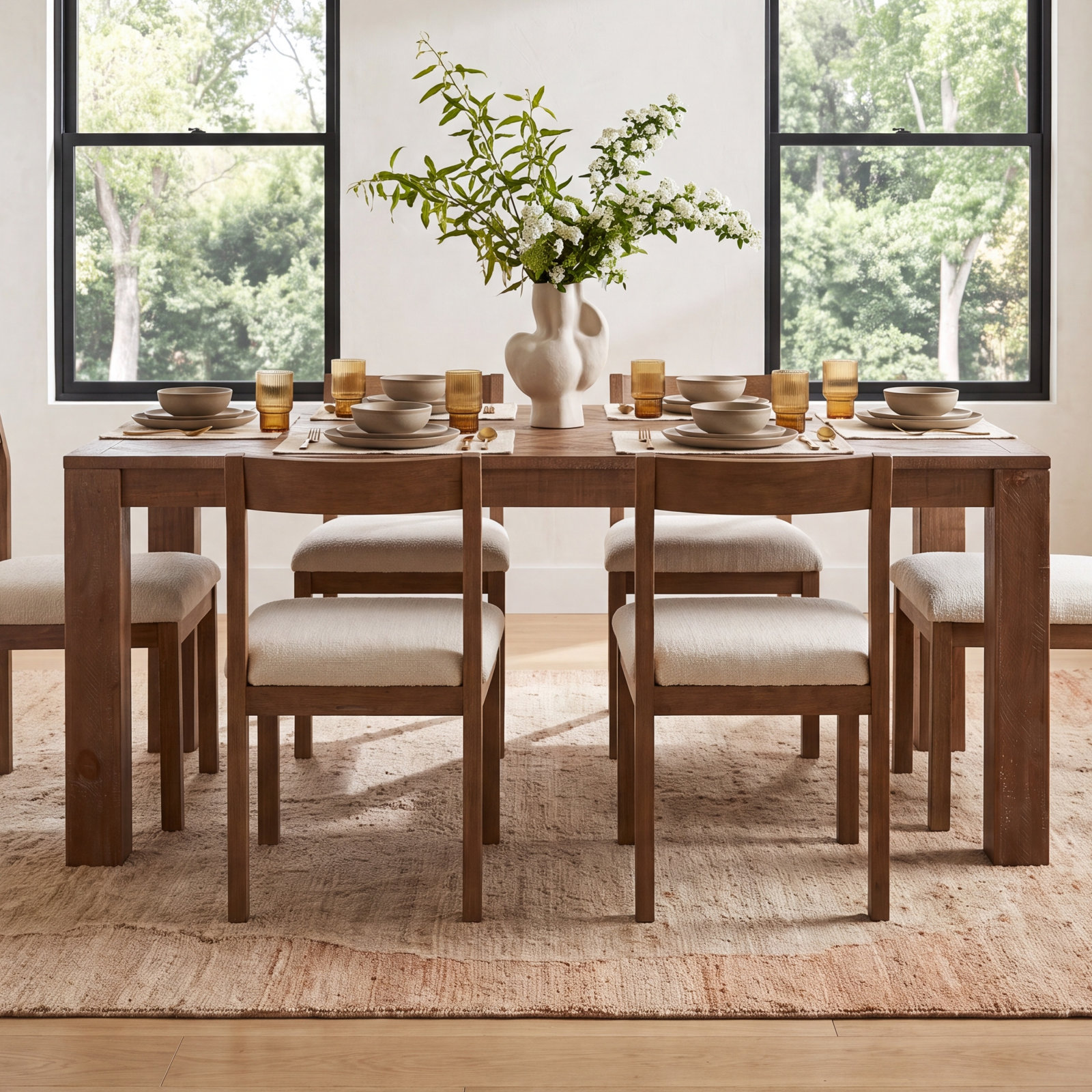 Shae 74" Pine Dining Table