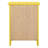 Vibrant Yellow Casual Nightstand