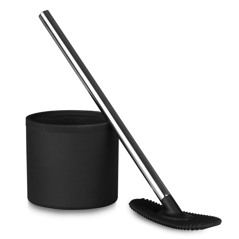Westmoreland Free-Standing Toilet Brush & Holder, Black