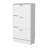 White Shoe Rack with 3 Flip-Down Compartments